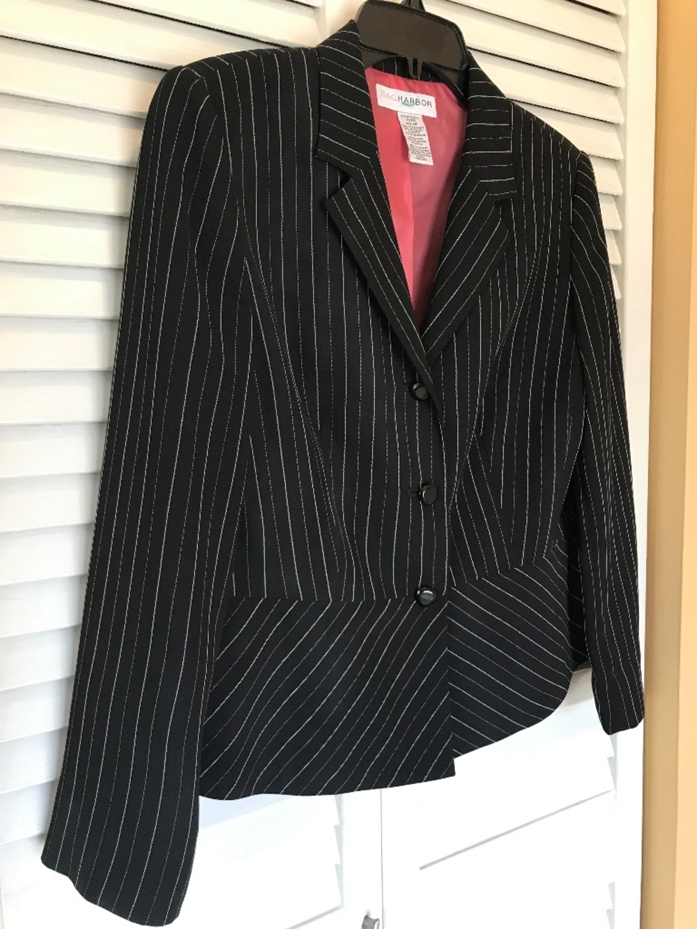 Striped Blazer- Peplum! EUC